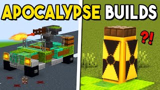 Minecraft: 15 Apocalypse Build Hacks & Ideas!