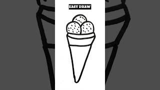how to draw icecream | drawing for beginners | #shorts #youtubeshorts #art #drawing #ashortaday