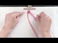 マクラメdiy キーホルダーの作り方②フィッシュボーン macrame key chain tutorial