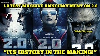 LATEST MASSIVE ANNOUNCEMENT ON 2.0 - “ITS HISTORY IN THE MAKING!” | WidePictures |