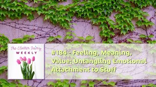 Feeling, Meaning, Value: Untangling Emotional Attachment to Stuff - The Clutter Fairy Weekly #184