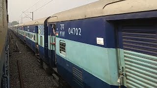 Parallel Running 13020 Bagh Express VS Local EMU