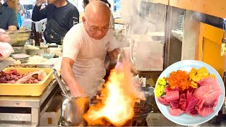 IZAKAYA TOYO from Netflix Street Food Asia | Flamethrower Tuna | Osaka, Japan