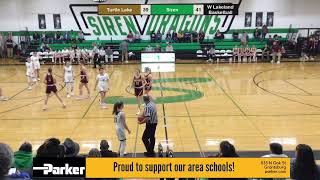 Turtle Lake vs Siren Girls Varsity Basketball