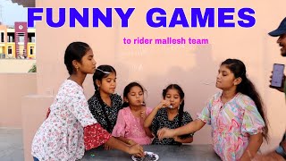 Funny games to rider mallesh team || childrens games video || ఎవరు గెలిచారో చుడండి