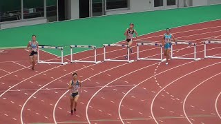 女子　４００ｍハードル　決勝　長崎県高等学校新人体育大会　陸上競技　２０２００９１９