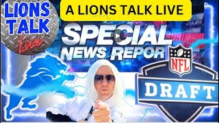 LIONS TALK LIVE - THE NIGHT BEFORE THE DRAFT, SPECIAL REPORT!!