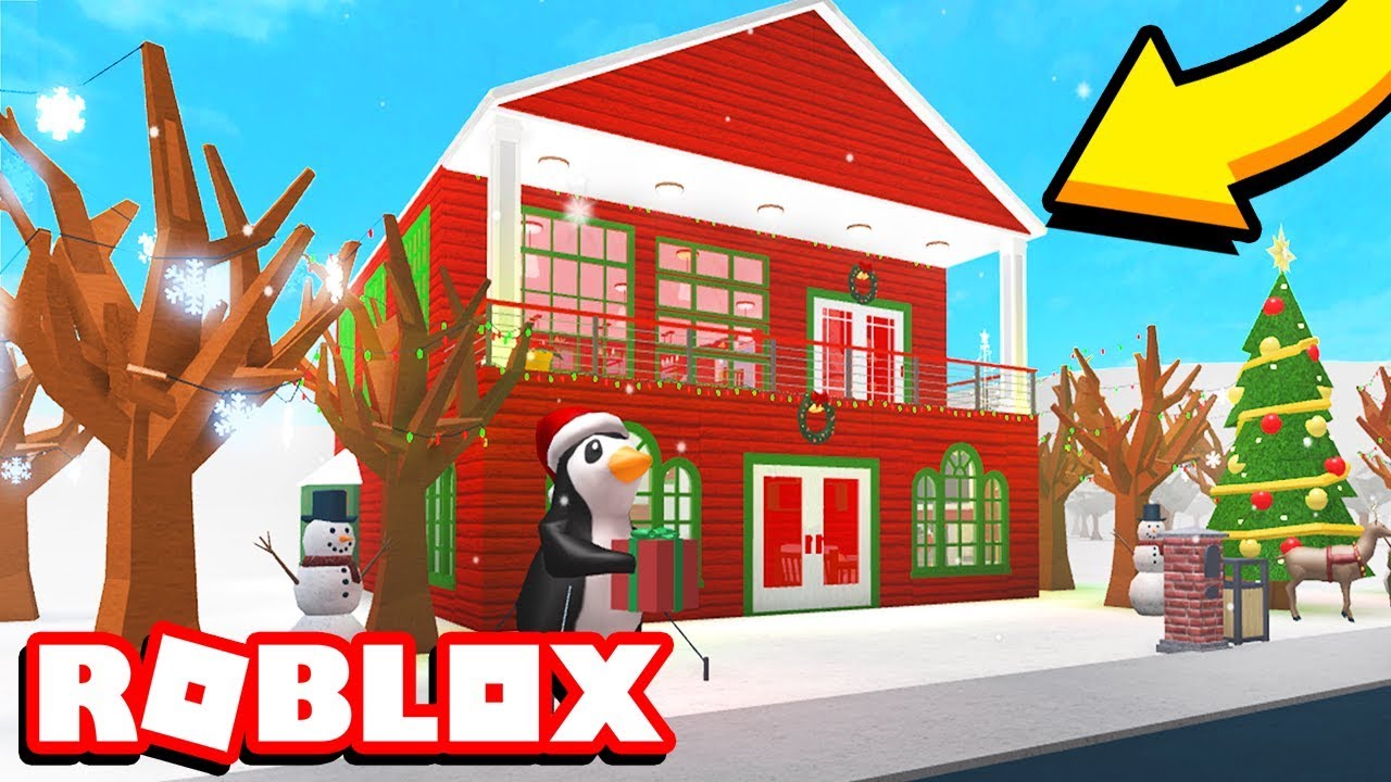 Roblox Bloxburg House Build Christmas Challenge Youtube