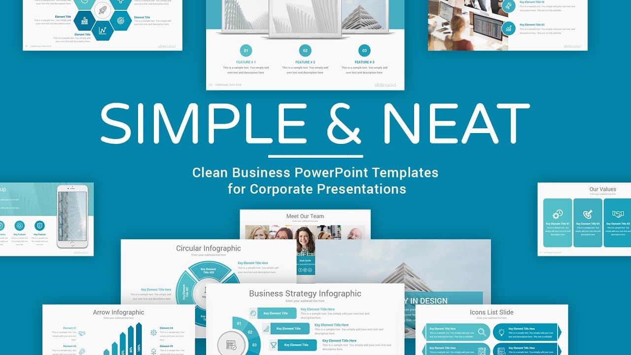 Simple And Beautiful PowerPoint Presentation Template - SlideSalad ...