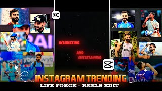 Virat Kohli - Life Force Reels Video Editing In Morning | Capcut Video Editing Virat Kohli Videoedit