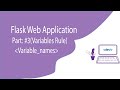 Variables rule in flask python on Vscode easy way.