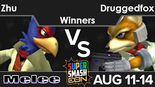 SSC16  - gg | Zhu (Falco) vs Druggedfox (Fox) Winners - Melee