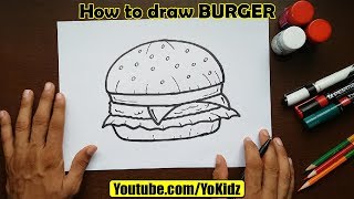 How to draw BURGER