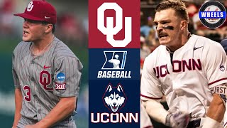 #9 Oklahoma vs UConn | Regionals Winners Bracket | 2024 College Baseball Highlights