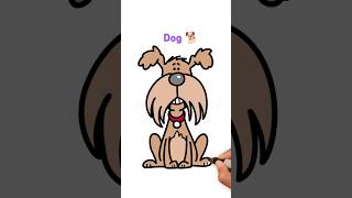 How to draw a cute Dog 🐕#drawing #art #drawingideas #easydrawing #shortvideo #shortsfeed #shorts