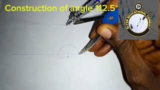 How to construct angle 112.5°