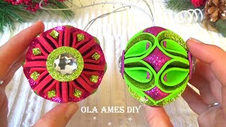 ⭐Таких КРАСИВЫХ Я еще Не Делала 😍 НОВОГОДНИЕ ИГРУШКИ из ФОМА - ЛЕГКО⭐ Christmas Decore⭐ DIY Foam Eva