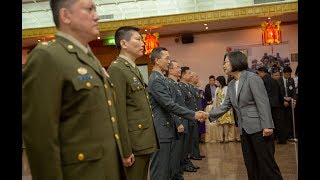 20190627 總統出席「108 年下半年陸海空軍將官晉任布達暨授階典禮」