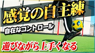 【ボールタッチの感覚】自主練習で遊びながら上手くなるコントロールタッチを教えます