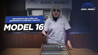 Mezcladora de audio con grabadora multitrack marca Tascam Modelo Model 16