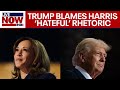 Donald Trump BLAMES Kamala Harris for 'hateful' rhetoric that allowed second attempted assassination