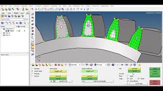 Hex-meshing a bevel gear in HyperMesh 2019 and LS-PREPOST for LS-DYNA