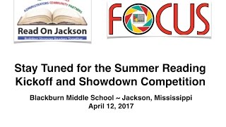 JPS Summer Reading Kickoff 2017- Part 1