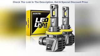 AUXITO 2Pcs 22000LM Turbo H8 H11 LED Headlight 120W Super Bright 6500K Canbus 9005 HB3 9012 HIR