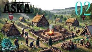 Aska Episode 2 - Wolf Hunt, Healing Hut, and Managing Our Villagers' Work Schedule!
