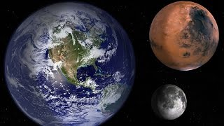 NASA - Earth Moon and Mars