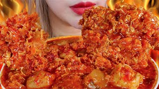 VIRAL❗️ASMR SEBLAK JAMUR SALJU PEDAS MERCON 🔥🌶 SPICY SNOW MUSHROOM