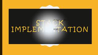 Stacks Data structure- using animation