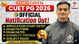 Cuet Pg 2026 Form Last Date Exam Pattern Eligibility Cuet Pg Study ...