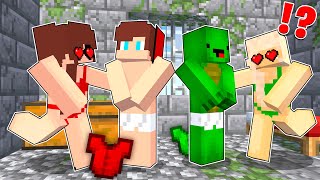 Girls TOOK Off JJ and Mikey Clothes Prank in PRISON! - in Minecraft Challeng - Maizen