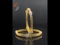 sheetal impex b00272 1.70tcw round natural diamonds studded 18k yellow gold bangle