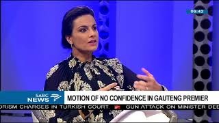 Motion of no confidence in Gauteng premier