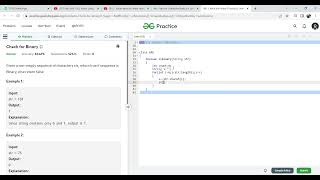 GFG - Check for Binary using java