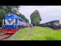 Dangerous Furious 6 in 1 Diesel Train Maitree+ Rupsha + Benapole express 90+ kmph Speedy pass