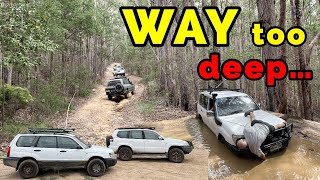 RESCUED BY A PRADO | Ruts, Rocks \u0026 Bog Holes | Ourimbah State Forest 4x4