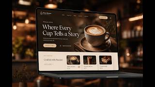 Modern Cafe Website Design ☕ | HTML CSS JavaScript & GSAP