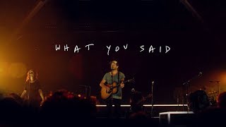 Jon Egan - What You Said (Official Live Video)