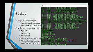Tenable sc Backup