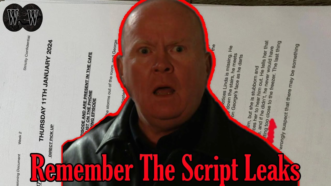 Do You Remember The EastEnders Script Leaks? We Do - YouTube