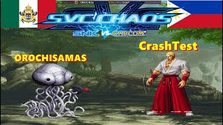 SNK vs. Capcom - SVC Chaos Super Plus- OROCHISAMAS vs CrashTest FT5