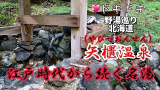 【温泉巡り】　江戸時代から続く、道路脇にある秘湯温泉#野湯#源泉垂れ流し#硫黄泉#野天風呂#温泉 #北海道温泉