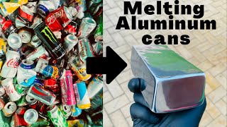 Massive Can Meltdown - Pure Aluminum From Cans - ASMR Metal Melting - Trash To Treasure - BigStackD