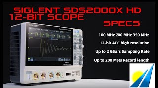 Siglent SDS2000X HD 12-Bit Oscilloscope - Specs \u0026 Advantages from Saelig