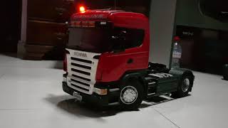 1/14 TAMIYA R470 SCANIA WITH WHITE GRILL AND BEACON LIGHT