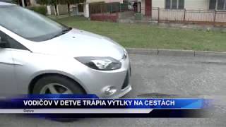 Vodičov v Detve trápia výtlky na cestách - Detva.TV