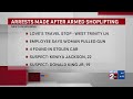 Arrests made after armed shoplifting in Nashville
